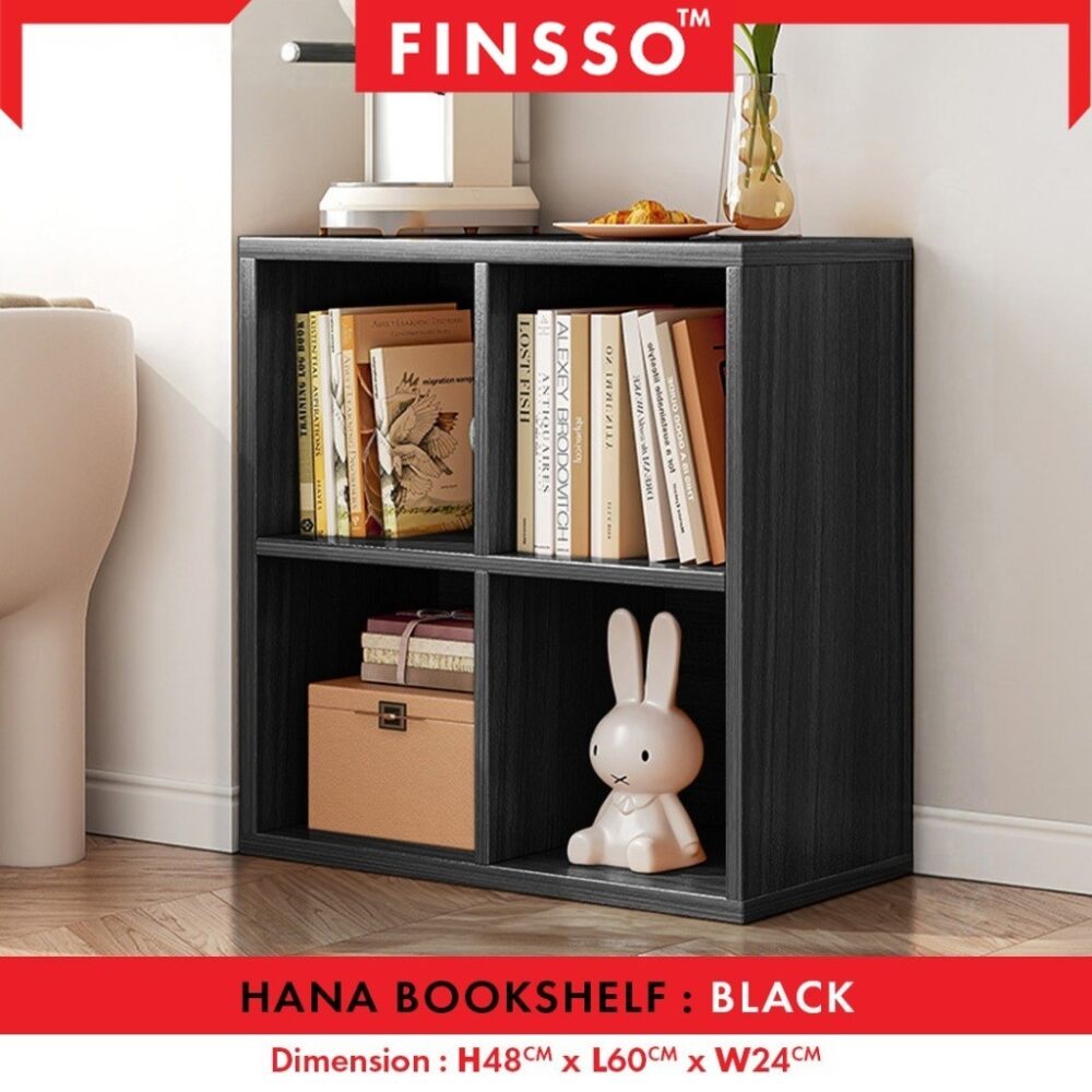 Hana 4 Cube Bookshelf (2Tier+2)/DIY Utility Shelf/ rak buku / Almari baju kanak - Image 5