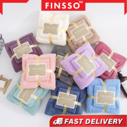 Towel 2in1 Luxury Super Large Towel Set High Absorbent Soft Bath Towel + Face Towels Tuala 2 in 1 - Image 2