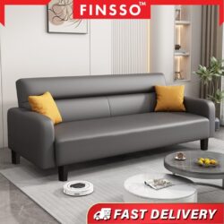 Victoria Luxury Sofa PVC CLASSIC LEATHER & FABRIC - Image 2