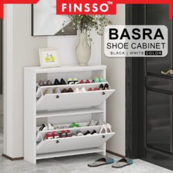 [NEW✅] Finsso: Basra Shoe Cabinet/ Shoe Rack Large Capacity Multi-layer/ Almari Kasut/ Rak Kasut Bertutup/ Kabinet Kasut