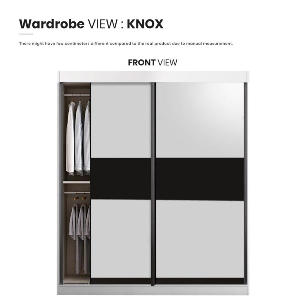 Delivery for KLANG VALLEY Only  2 Doors Sliding Wardrobe/Almari Baju - Image 2