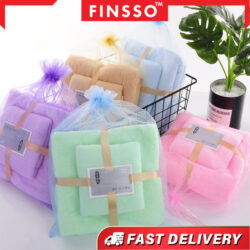 Towel 2in1 Luxury Super Large Towel Set High Absorbent Soft Bath Towel + Face Towels Tuala 2 in 1 - Image 3