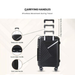 GENISTA Travel Luggage Beg Bagasi Lightweight 4 Wheels 360 Rotation Luggage PP Zipper Suitcase for Business Trips - Image 8