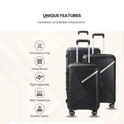 GENISTA Travel Luggage Beg Bagasi Lightweight 4 Wheels 360 Rotation Luggage PP Zipper Suitcase for Business Trips - Image 5