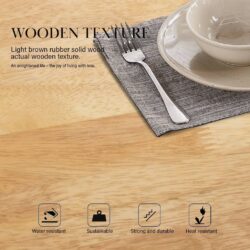Japanese Solid Wood Dining Table - Image 8