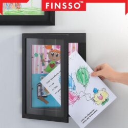 Magnetic Wooden A4 / A3 size Frame / Flip Cover Art Storage Box / Kids Art Frames / Wall-mounted - Image 6