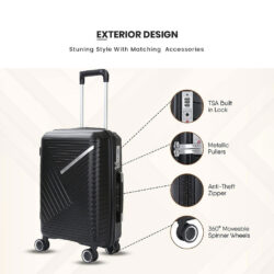GENISTA Travel Luggage Beg Bagasi Lightweight 4 Wheels 360 Rotation Luggage PP Zipper Suitcase for Business Trips - Image 7