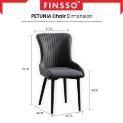 PETUNIA NORDIC STYLE DINING CHAIR - Image 6