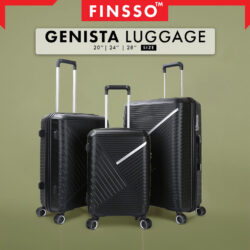 GENISTA Travel Luggage Beg Bagasi Lightweight 4 Wheels 360 Rotation Luggage PP Zipper Suitcase for Business Trips - Image 4