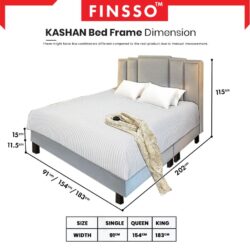 E1 Grade KASHAN SET Luxury Swiss-Foundation Divan Queen Bed Frame Katil queen (Low Formaldehyde) - Image 7