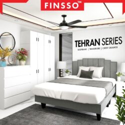 TEHRAN SET Luxury Swiss-Foundation Divan Queen Bed Frame Katil queen + wardrobe (Customize Available)