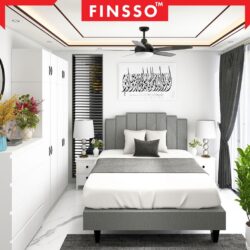 TEHRAN SET Luxury Swiss-Foundation Divan Queen Bed Frame Katil queen + wardrobe (Customize Available) - Image 3