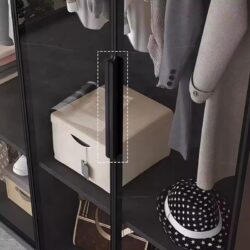E1 Grade Big Size ALMO Aluminium Glass Wardrobe /almari baju with E1 Board (customize available) - Image 8