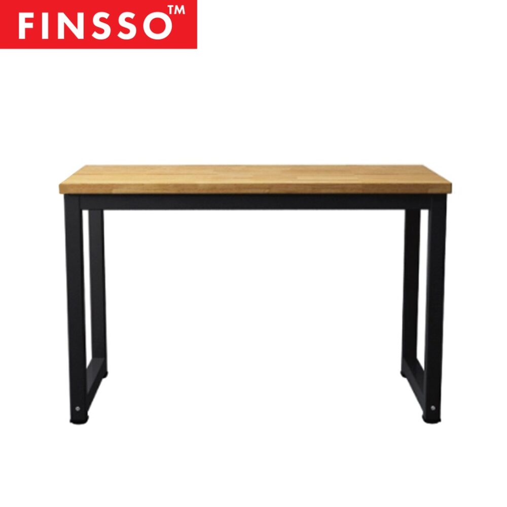 Mckenna Solid Rubber Wood 120x60cm Study Table / Dining Table - Image 2