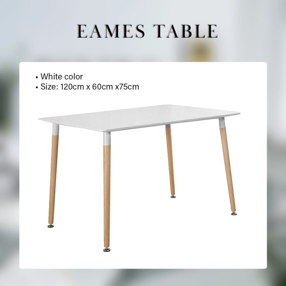 Creative Eames Simple Medium Sized Dining Table & Dining Chair - Image 2