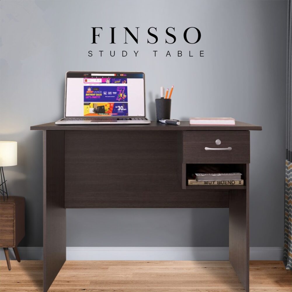 Writing Table 3ft (L90cm) Office desk Study Desk with 1 DRAWER - Image 2