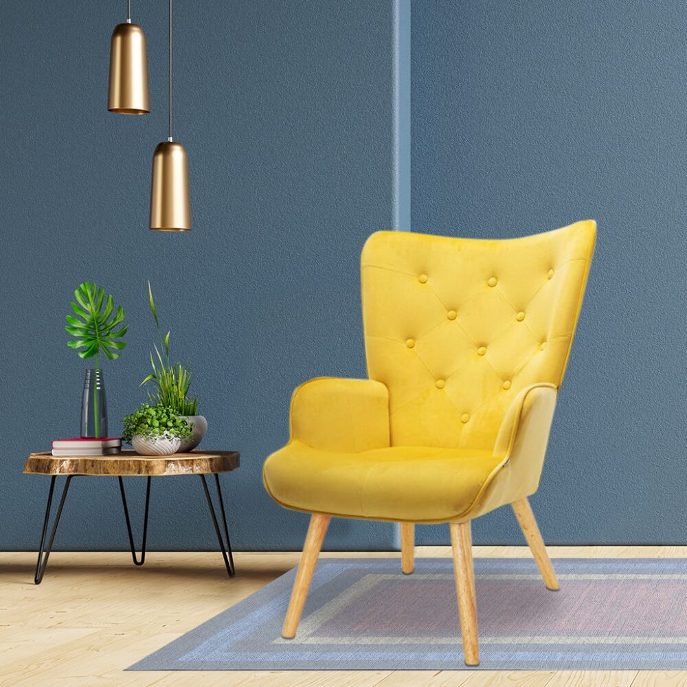 Kevyn Wing Chair Lounge Chair European Style Nordic Armchair Sofa / Single Sofa 1 Seater / Sofa Chair - Image 2