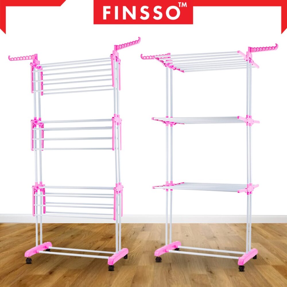 Stock Clearance  Korean Hanging Rack / Ampaian Baju/ Foldable Drying Rack Stainless Steel /Rak Baju - Image 2