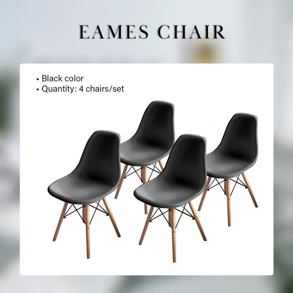 Creative Eames Simple Medium Sized Dining Table & Dining Chair - Image 2