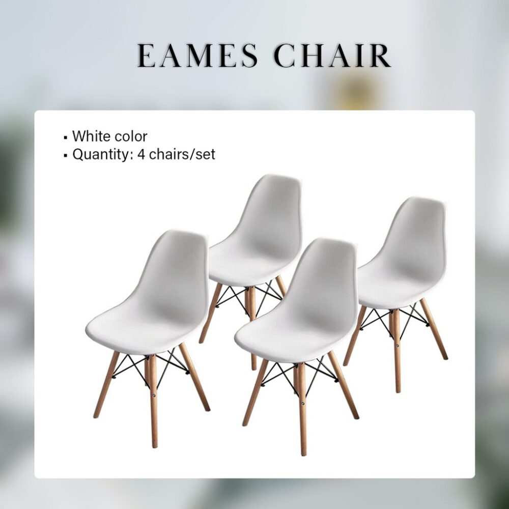 Creative Eames Simple Medium Sized Dining Table & Dining Chair - Image 2
