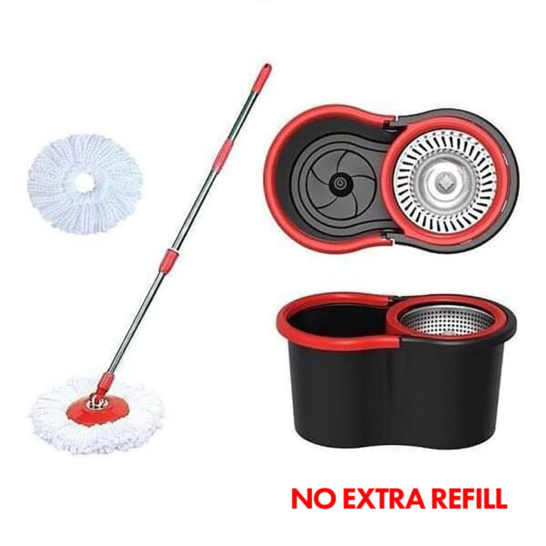 Stainless Steel Deluxe Spin Mop Bucket Set/MOMO MMOP SET/Round mop
