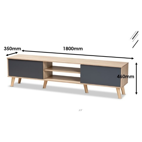 SNOW SERIES Adjustable Height TV Cabinet with Storage / Kabinet TV/ Meja TV / Rak TV/ 3.5 FT Coffee Table