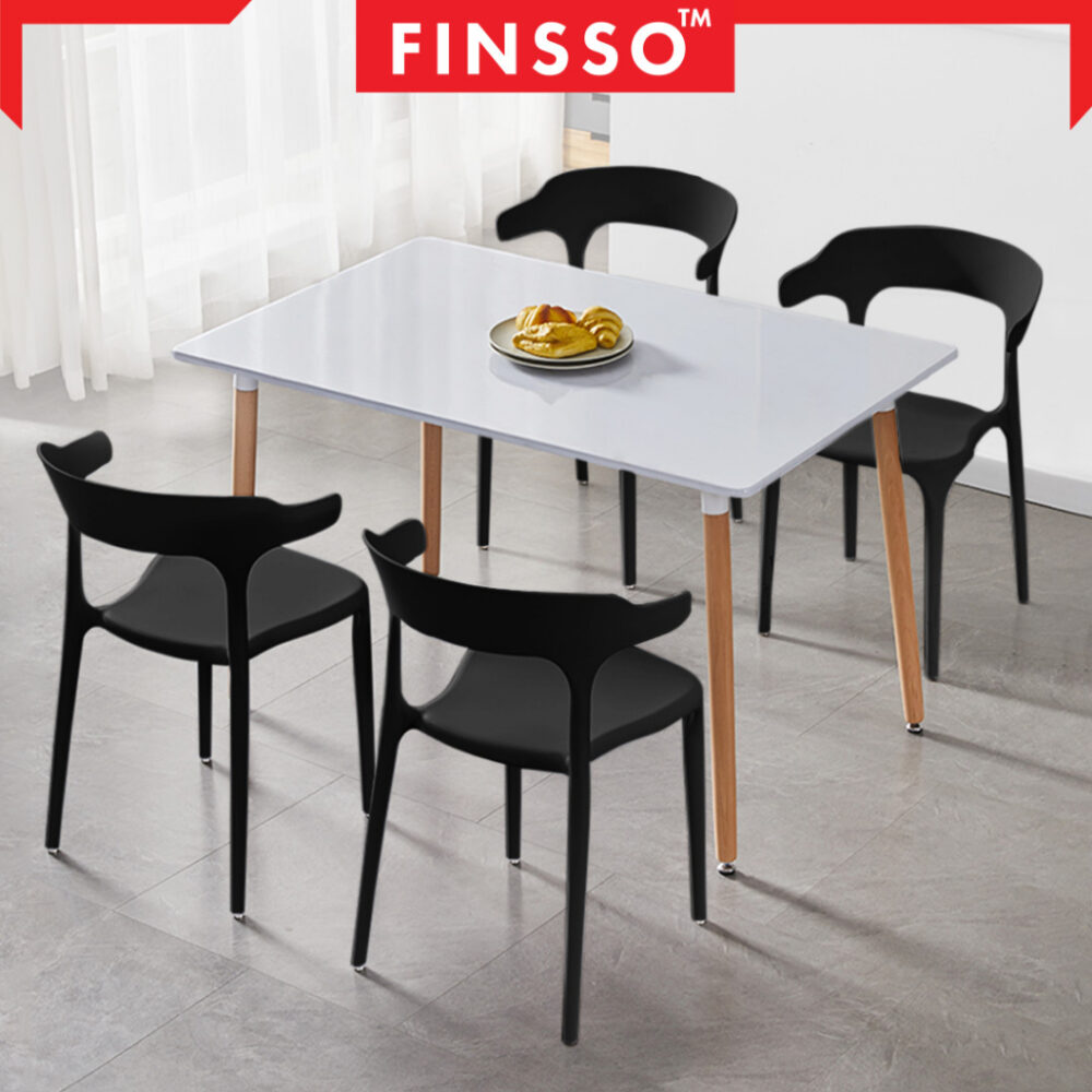 120X60CM TIA Meja Makan 4 kerusi Simple Dining Set /Mordern Dinning Table Set / Set meja makan murah & kualit - Image 2