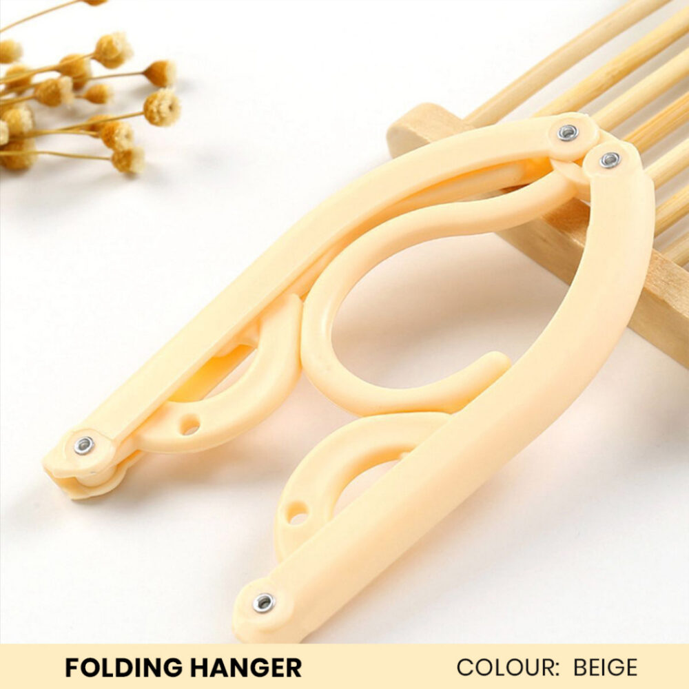 1 PCS Folding Hanger Portable Travel Foldable Plastic Hanger Non-slip Hanger Wardrobe Clothes Magic Drying Rack - Image 2