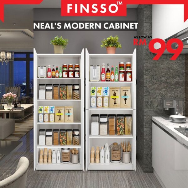 Neal's Modern Large Kitchen Cabinet with 2 Door / Rak Dapur / Almari dapur / kabinet dapur / Multipurpose