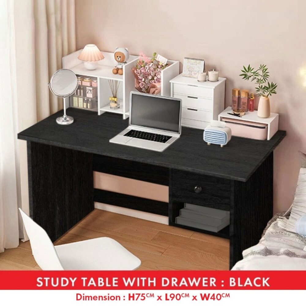 Florida Luxury Writing Table with Drawers with lock /meja belajar / Study Table Wood - Image 3