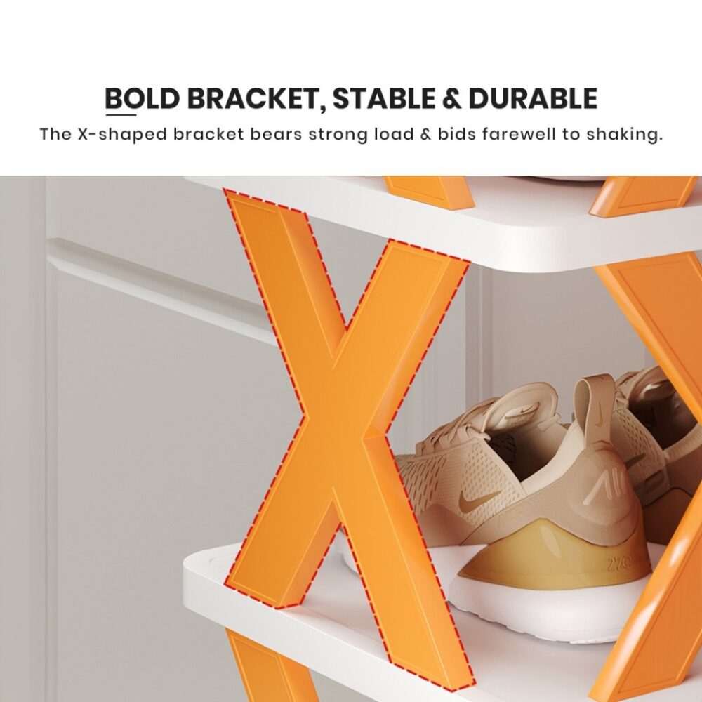 Rak Kasut Plastic Shoes Rack Multi-layer Narrow Shoe Rack Storage Cabinet Space Saving*Shelf Rak Kasut 鞋架 - Image 7