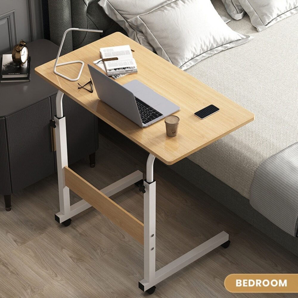 Adjustable Height Lifting Table with Wheel Bedside Laptop Table/ Sofa side table - Image 3