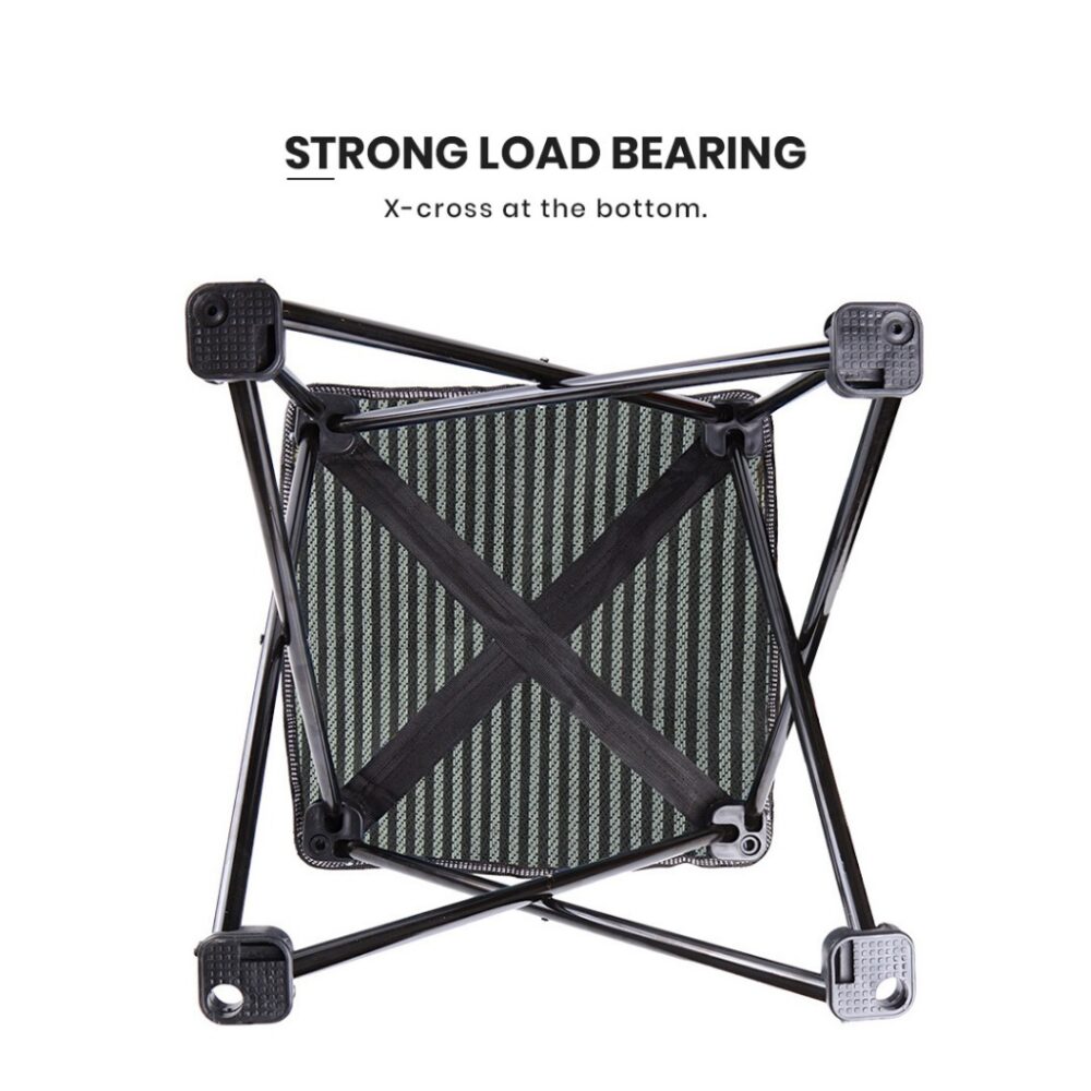 Folding stool camping healing chair portable back chair fishing chair new art student stool - Image 2