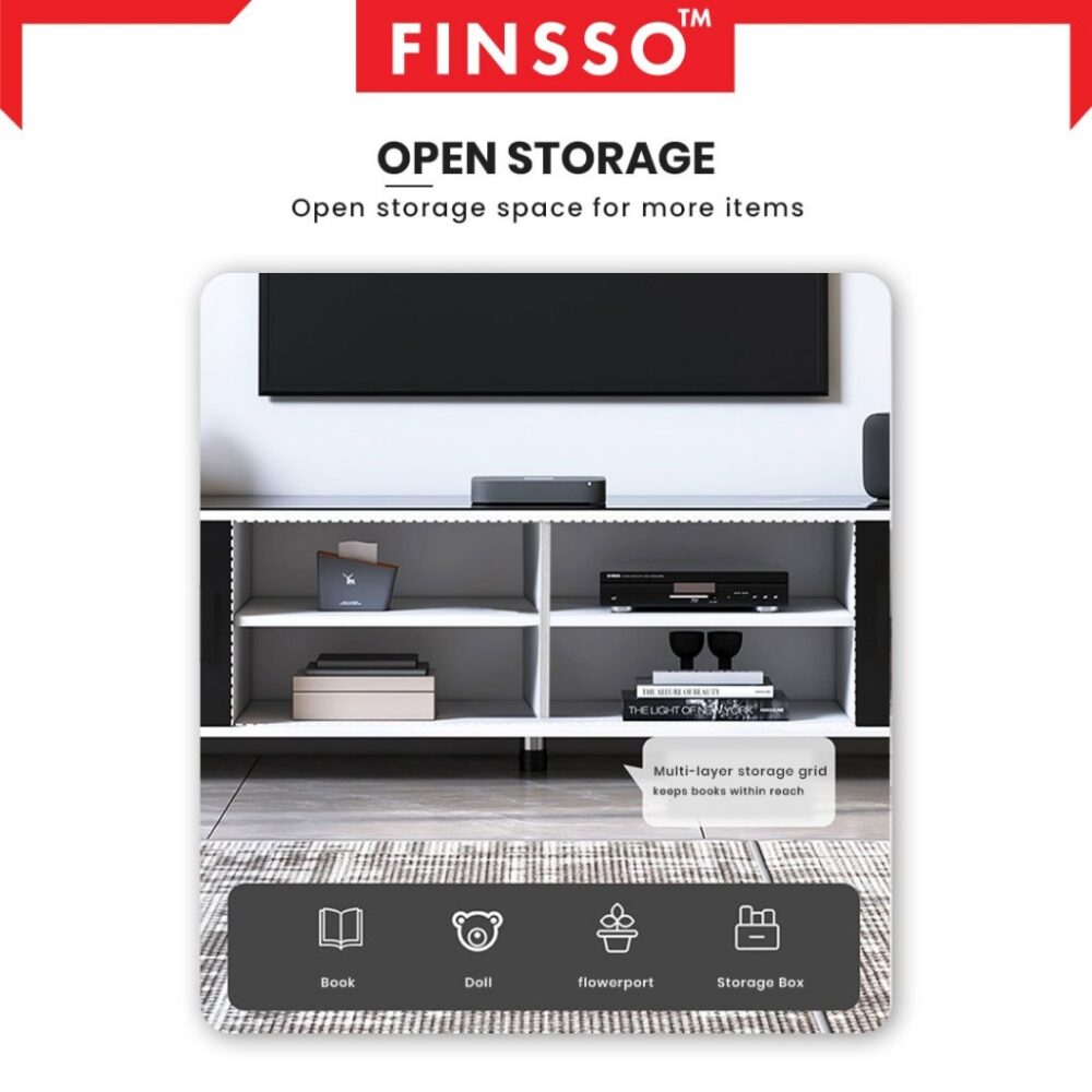 Kimberly 6 feet TV Cabinet - Image 4