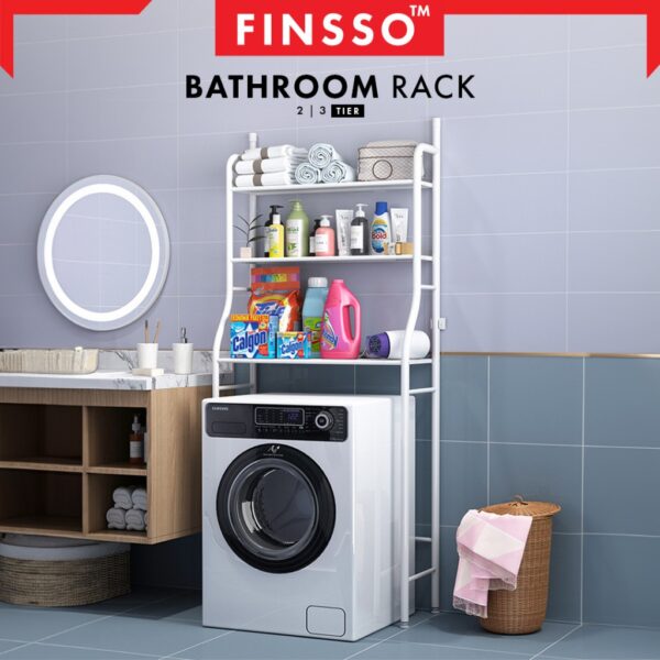 3 Tiers Shower Rak Bathroom Cabinet and Toilet Rack Organizer Bathroom Shelf Storage Shelf Shelves Shower Rack