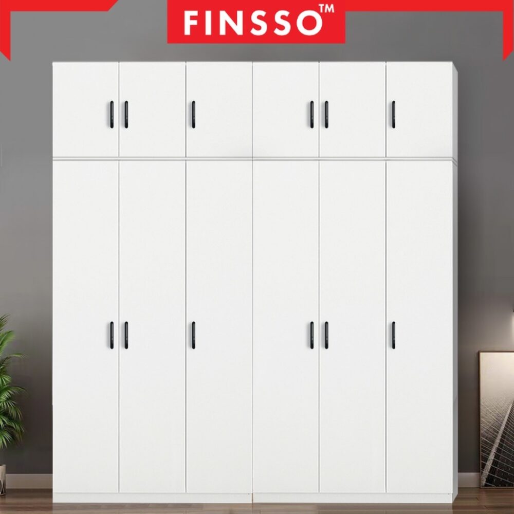 10/6/4 DOORS WARDROBE WITH SHELF / Almari baju /kabinet baju / almari baju budak /5 kaki
