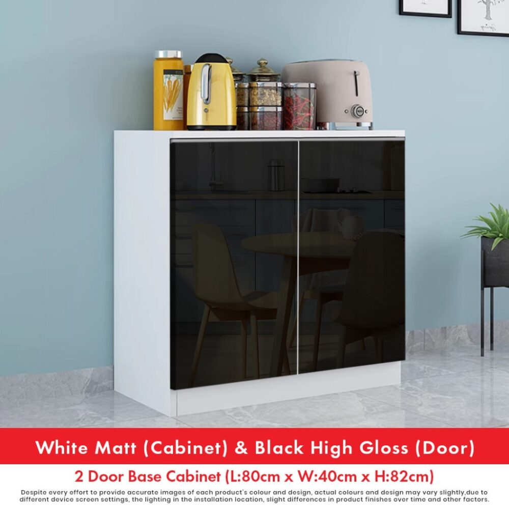 6 drawers High Gloss Kitchen Cabinet with Waterproof Surface kabinet Dapur Base Unit Almari Dapur - Image 2