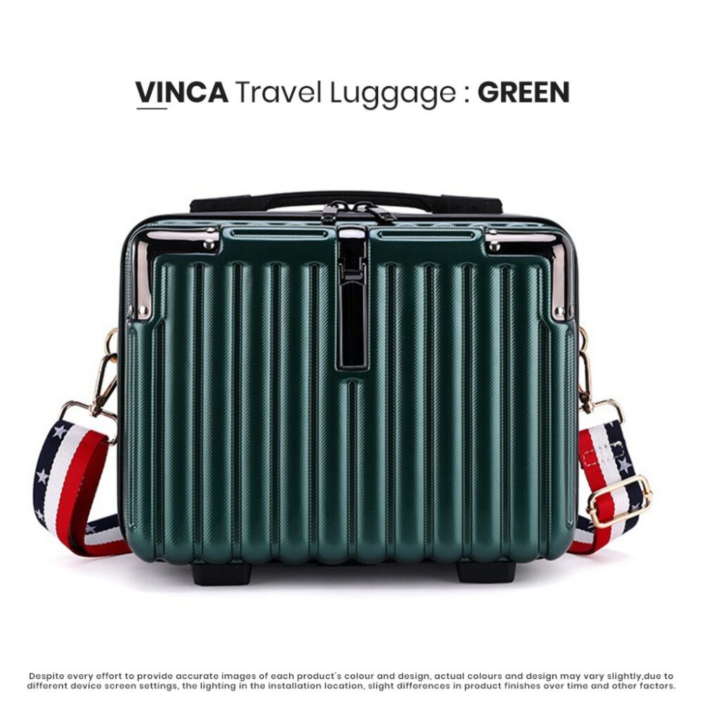 14-inchPC material unisex simple cosmetic case/ Mini Suitcase Cosmetic Bag Women Lightweight Washing Box - Image 2
