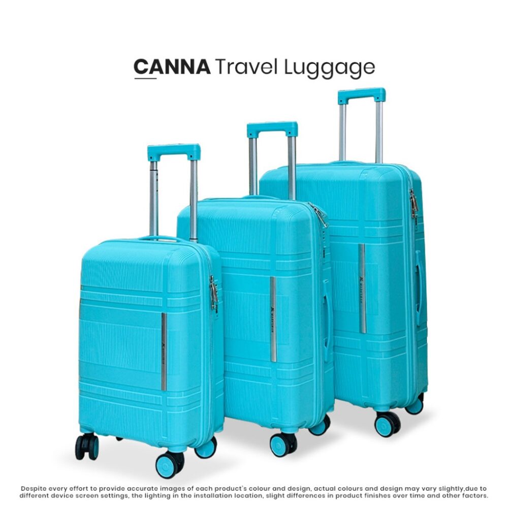 10yrs Warranty Canna Travel Luggage 20/24 inches PP Material Unbreakable Luggage Bags - Image 3