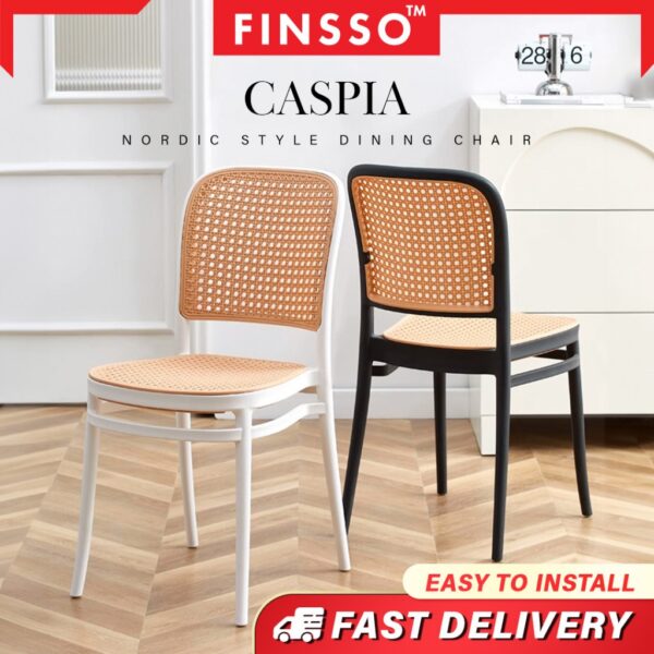 Caspia Nordic rattan chair PP Chair Plastic Chair