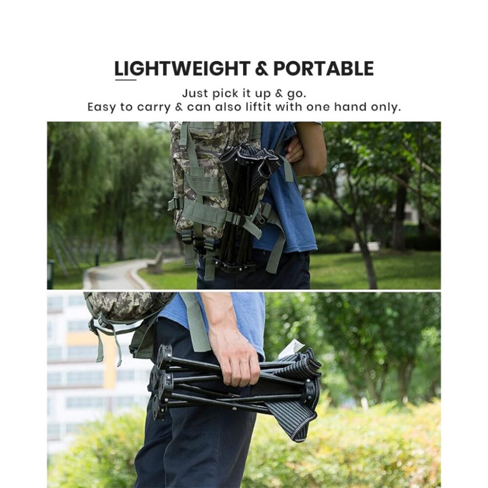 Folding stool camping healing chair portable back chair fishing chair new art student stool - Image 5