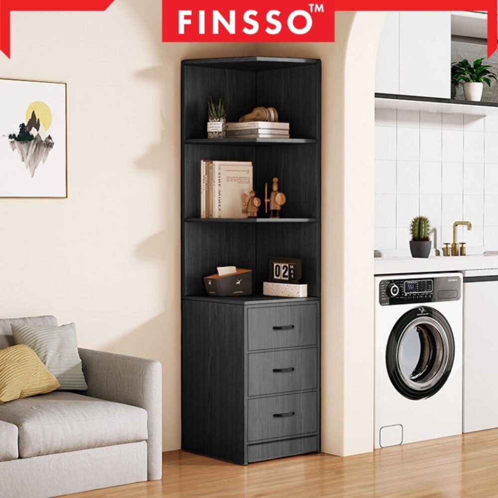 Lena Seating Corner Cabinet Corner Cabinet Triangle Cabinet / almari baju murah / wardrobe - Image 4