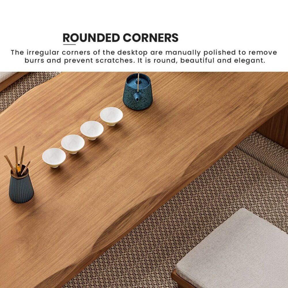 Japanese Solid Wood Dining Table - Image 5