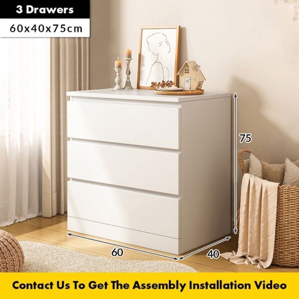 XL Size 5 / 4 Chest Drawer Clothes Storage With Knob/ Almari Baju - Laci Baju / Wardrobe