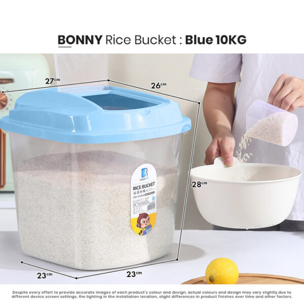 OPAL 5kg/10kg/15kg Rice Storage Box Collection Bucket Insect-Proof and Moisture-Proof