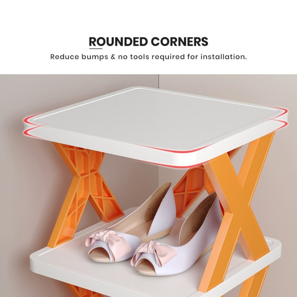Rak Kasut Plastic Shoes Rack Multi-layer Narrow Shoe Rack Storage Cabinet Space Saving*Shelf Rak Kasut 鞋架 - Image 5