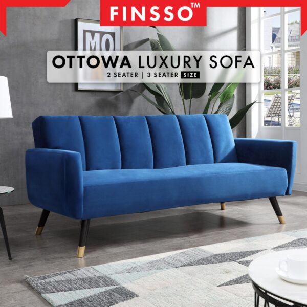 Ottawa Luxury Sofa Royal Velvet Fabric