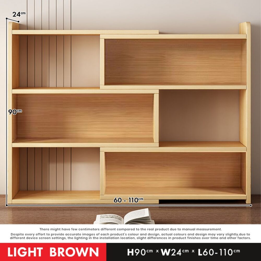 Cedar Expandable & Adjustable & Simple Bookshelf / Rak Buku / Book Storage Cabinet Modern / bookshelves - Image 2