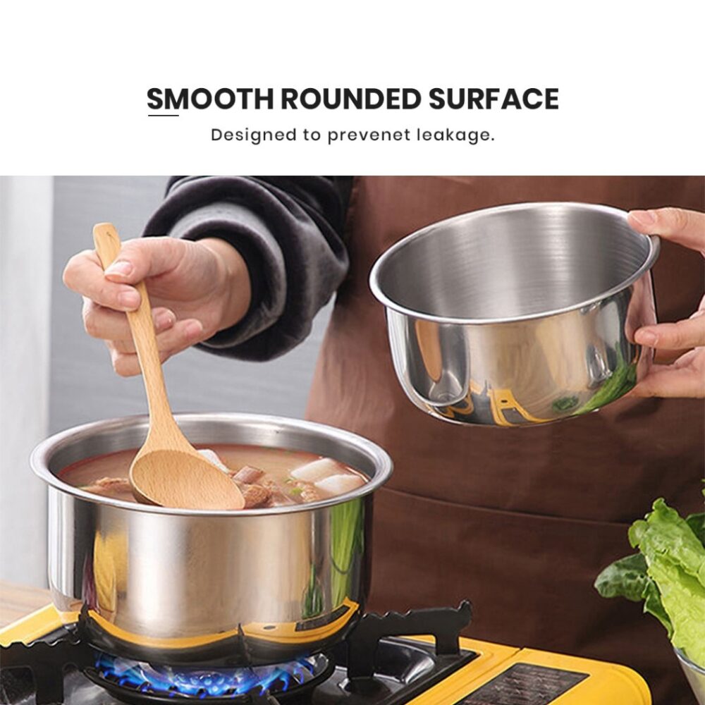 CASSIA 5 in 1 Stainless Steel Pot /410 Stainless Steel/Food Stock With Lid Periuk Masak Food Storage/indian pot - Image 4