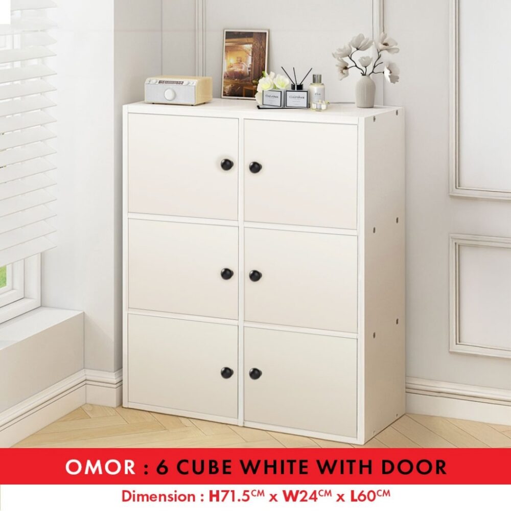Omar 2/3/4 Tier Bookshelf / DIY Utility Shelf / rak buku / rak baju kecil / rak buku murah - Image 2